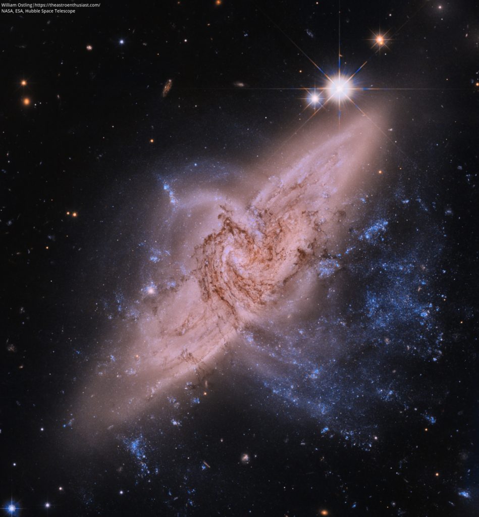 NGC 3314 from Hubble - The Astronomy Enthusiast